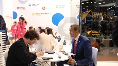 ПМЭФ-2019: Глава Чувашской Республики Михаил Игнатьев дал интервью РИА Новости
